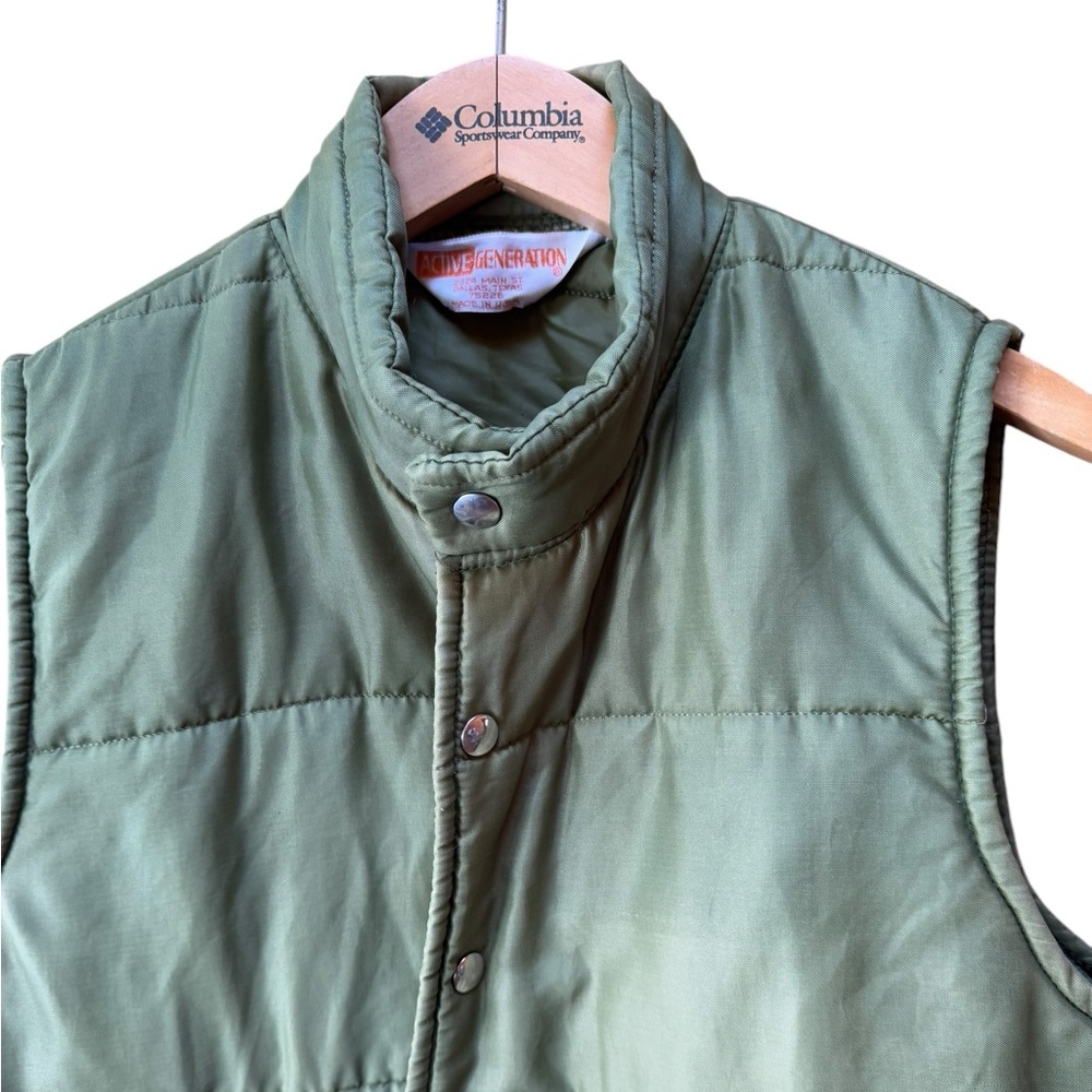 1980s Active Generation Front Snap Puffer Vest View 2